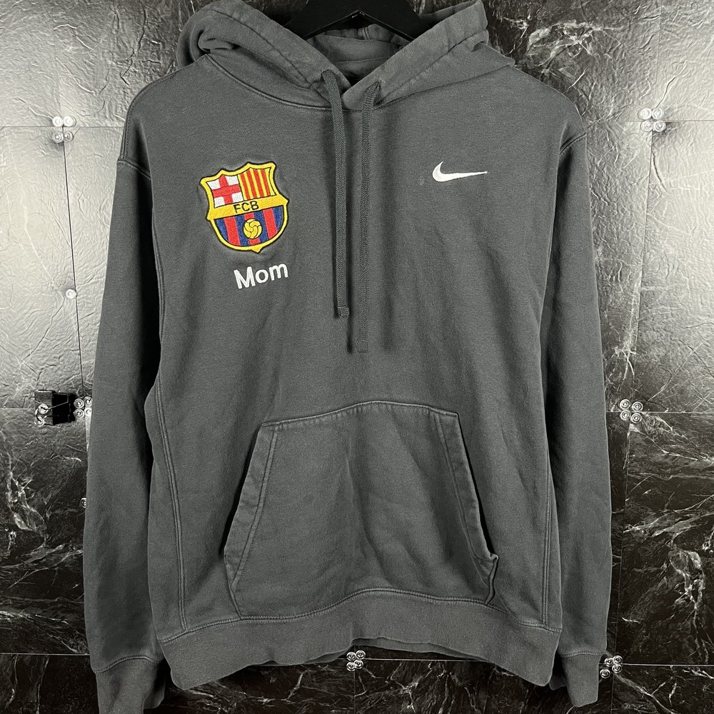 Nike Women's Grey Fleece Barcelona Hoodie Small